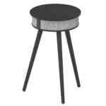 Doppler Siyah Barista Bluetooth Hoparlör ve Kablosuz Şarj Özellikli Ayaklı Sehpa