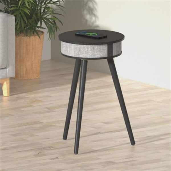 Doppler Siyah Barista Bluetooth Hoparlör ve Kablosuz Şarj Özellikli Ayaklı Sehpa - Görsel 3
