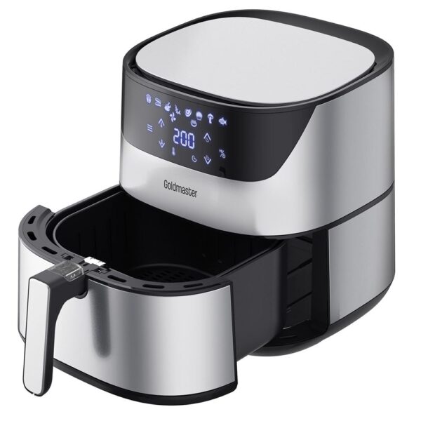Goldmaster Chefcook  Airfryer Inox 6,4 Litre XXL 2000W Sıcak Hava Fritözü - Görsel 3