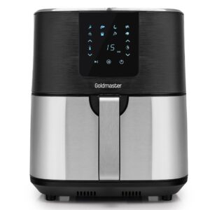 Goldmaster Crispy Airfryer Siyah-Inox XXXL 7 Litre 1700W Sıcak Hava Fritözü