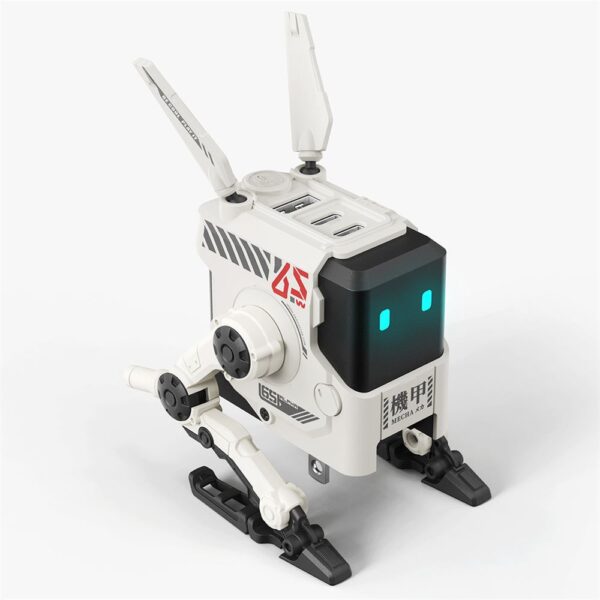 GravaStar Alpha65 Beyaz Robot Figürlü 65W Hızlı Şarj Adaptörü - Görsel 2