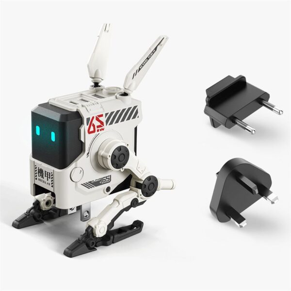GravaStar Alpha65 Beyaz Robot Figürlü 65W Hızlı Şarj Adaptörü - Görsel 4