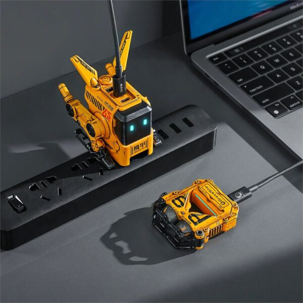 GravaStar Alpha65 Sarı Özel Seri Robot Figürlü 65W Hızlı Şarj Adaptörü - Görsel 5