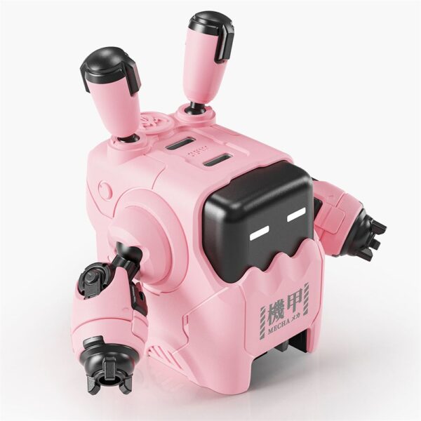 GravaStar Delta35 Pembe Robot Figürlü 35W Hızlı Şarj Adaptörü - Görsel 3