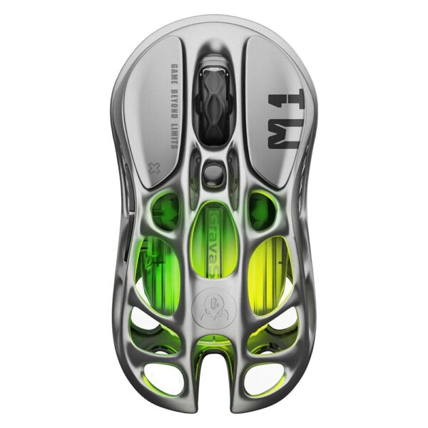 GravaStar Mercury M1 Pro Gri Süper Hafif Kablosuz Gaming Mouse - Görsel 3