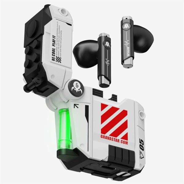 GravaStar Sirius P5 Mecha V2 Beyaz True Wireless Bluetooth Kulaklık - Görsel 3