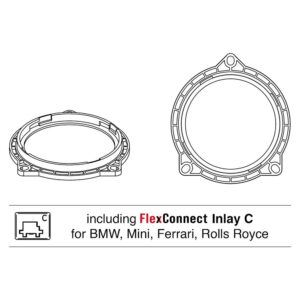 Helix CFMK100 BMW.2 BMW Mini Ferrari Rolls Royce 100mm Compose Midrange Montaj Adaptörü