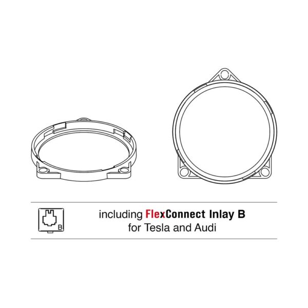 Helix CFMK100 TES.1 Tesla BMW Mini Peugeot Citroen Seat Porsche McLaren Ferrari ve Rolls Royce 100mm Compose Midrange Montaj Adaptörü