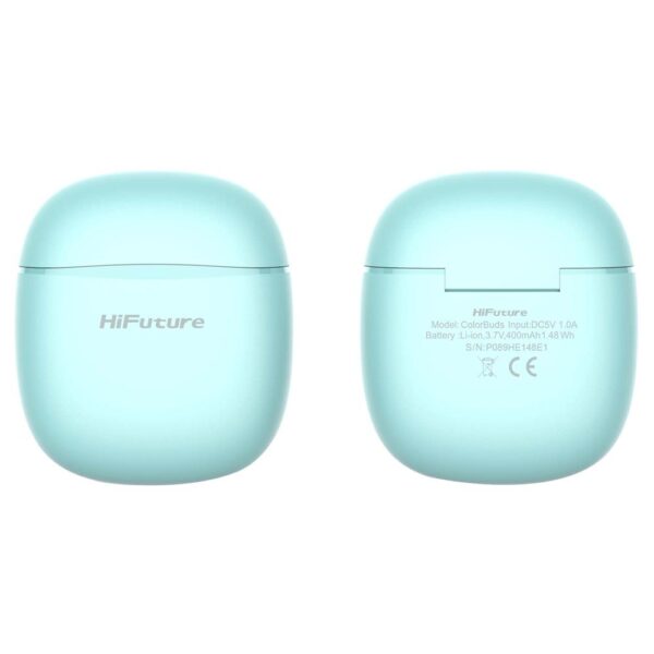 HiFuture ColorBuds Açık Mavi TWS IPX5 Bluetooth 5.3 Kablosuz Kulaklık - Görsel 5