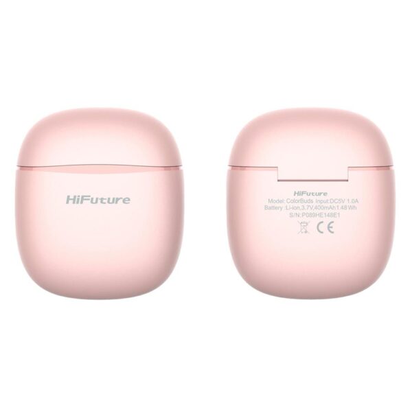 HiFuture ColorBuds Pembe TWS IPX5 Bluetooth 5.3 Kablosuz Kulaklık - Görsel 4