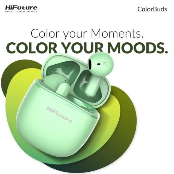 HiFuture ColorBuds Yeşil TWS IPX5 Bluetooth 5.3 Kablosuz Kulaklık - Görsel 6