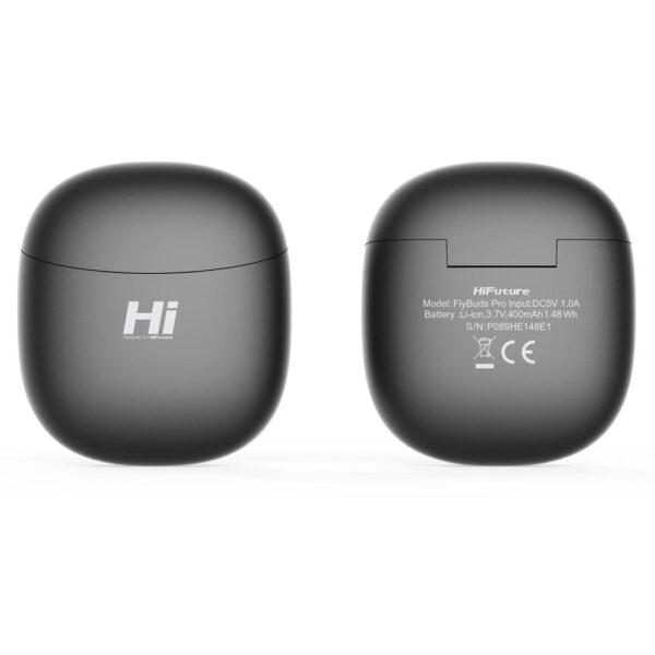 HiFuture FlyBuds Pro Pasif Gürültü Önleyici 4 Mikrofonlu Siyah TWS IPX5 Bluetooth 5.3 Kablosuz Kulaklık - Görsel 7