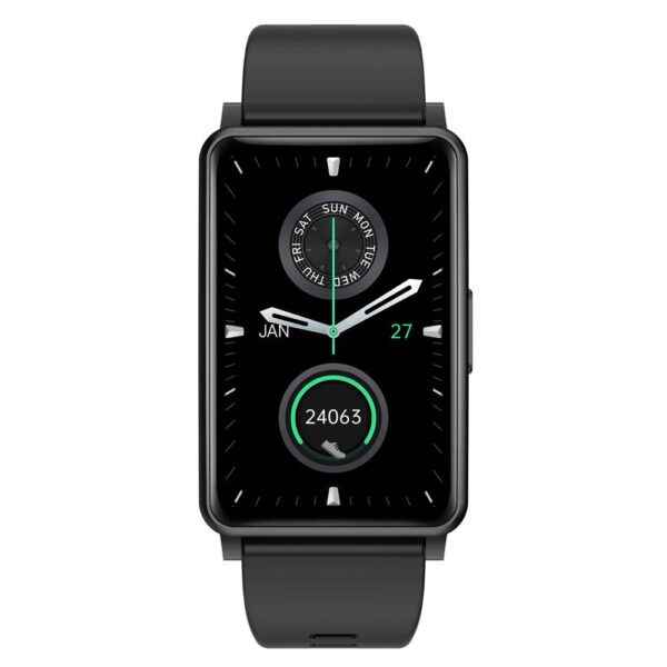 HiFuture FutureFit Evo Geniş HD Ekran Alüminyum Kasa IP68 Siyah Akıllı Saat - Görsel 2