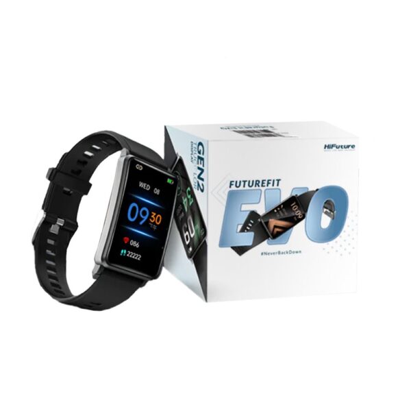 HiFuture FutureFit Evo Geniş HD Ekran Alüminyum Kasa IP68 Siyah Akıllı Saat - Görsel 8