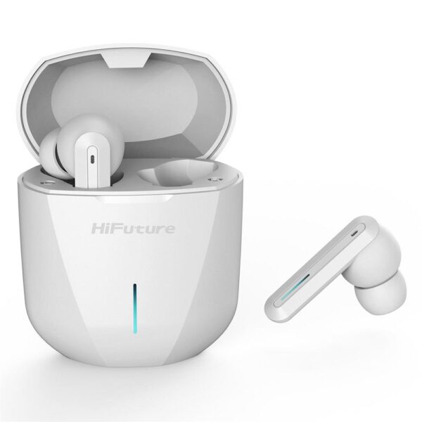 HiFuture Radge Gaming Beyaz TWS IPX5 Bluetooth 5.0 Kablosuz Oyuncu Kulaklığı - Görsel 3