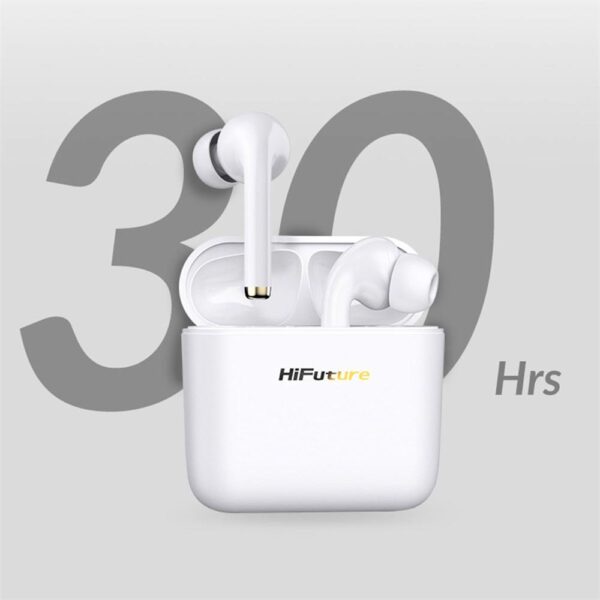 HiFuture SmartPods2 Hi-Res Stereo Pasif Gürültü Önleyici 4 Mikrofonlu Beyaz TWS IPX5 Bluetooth 5.3 Kablosuz Kulaklık - Görsel 6