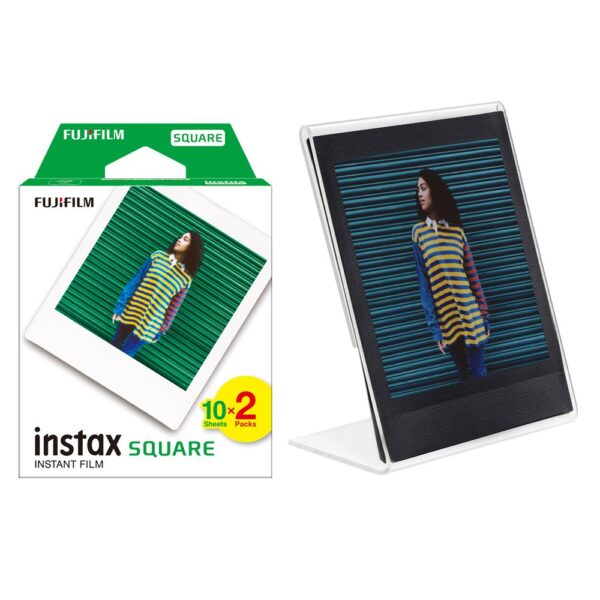 Instax Kare-Square Makineler İle Uyumlu 20'li Film ve Pleksi Çerçeve