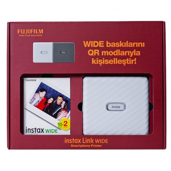 Instax Link Wide Beyaz Akıllı Telefon Yazıcısı Bundle Box - Görsel 2