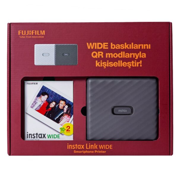 Instax Link Wide Gri Akıllı Telefon Yazıcısı Bundle Box - Görsel 2