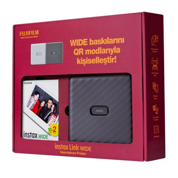 Instax Link Wide Gri Akıllı Telefon Yazıcısı Bundle Box - Görsel 3