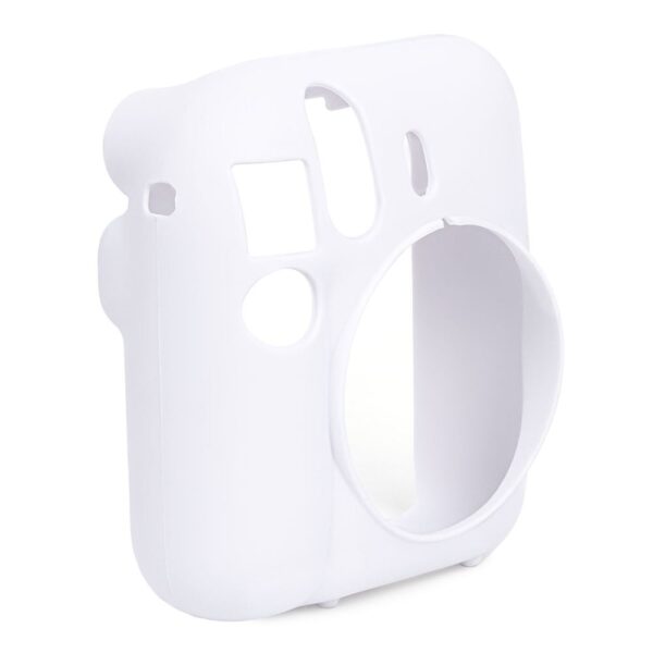 Instax Mini 12 Makine Uyumlu Beyaz Koruyucu Silikon Kılıf - Görsel 2