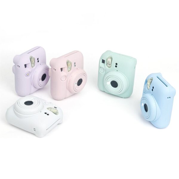 Instax Mini 12 Makine Uyumlu Mavi Koruyucu Silikon Kılıf - Görsel 4