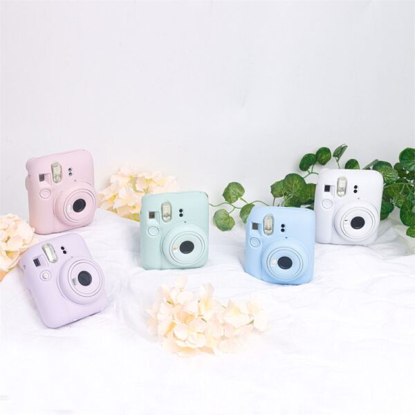 Instax Mini 12 Makine Uyumlu Mavi Koruyucu Silikon Kılıf - Görsel 6