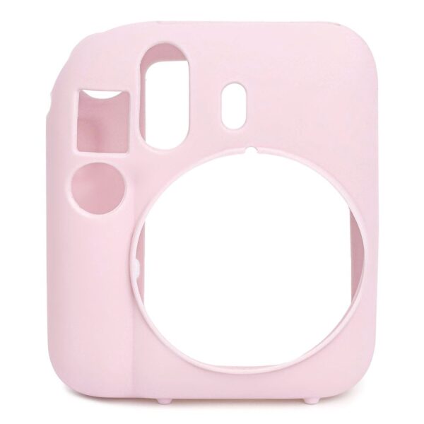 Instax Mini 12 Makine Uyumlu Pembe Koruyucu Silikon Kılıf