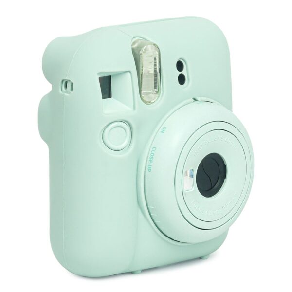 Instax Mini 12 Makine Uyumlu Yeşil Koruyucu Silikon Kılıf - Görsel 4