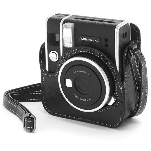 Instax Mini 40 Siyah Deri Çanta - Görsel 2