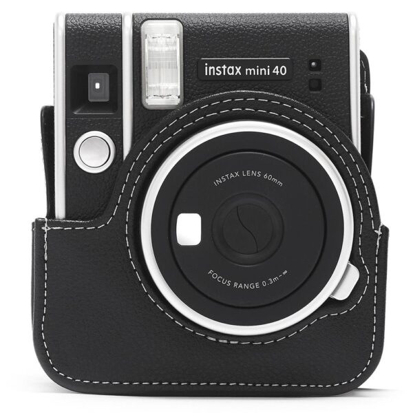 Instax Mini 40 Siyah Deri Çanta - Görsel 4