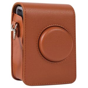Instax Mini Evo Kahverengi Askılı Deri Çanta