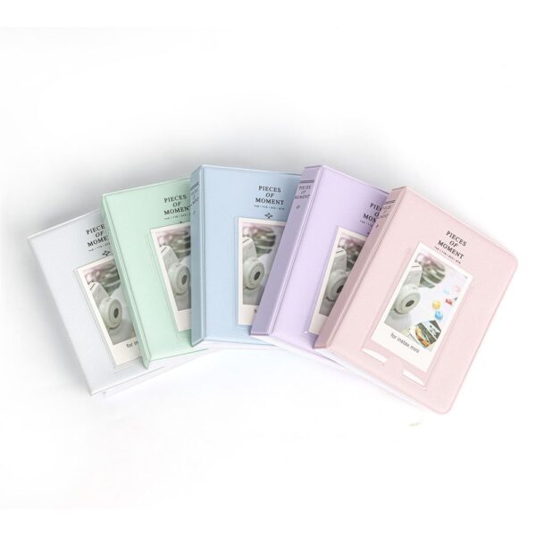 Instax Mini Film Uyumlu 64'lü Lila PVC Albüm - Görsel 5