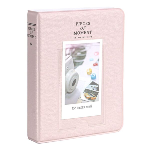 Instax Mini Film Uyumlu 64'lü Pembe PVC Albüm - Görsel 2