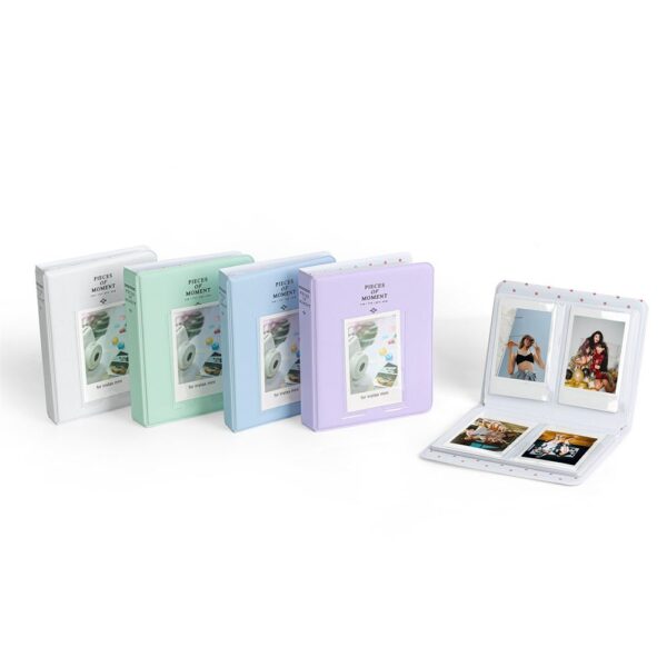 Instax Mini Film Uyumlu 64'lü Yeşil PVC Albüm - Görsel 7
