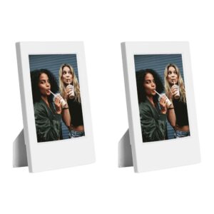 Instax Mini Film Uyumlu Beyaz 2'li Klasik Fotoğraf Çerçeve Seti