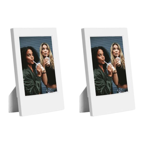 Instax Mini Film Uyumlu Beyaz 2'li Klasik Fotoğraf Çerçeve Seti