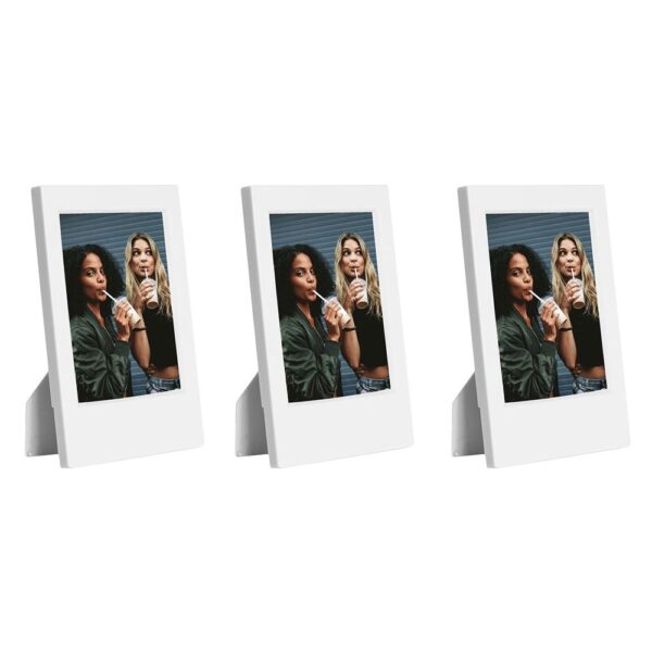 Instax Mini Film Uyumlu Beyaz 3'lü Klasik Fotoğraf Çerçeve Seti