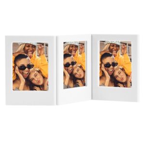 Instax Mini Film Uyumlu Beyaz 3'lü Mıknatıslı Fotoğraf Çerçeve Seti