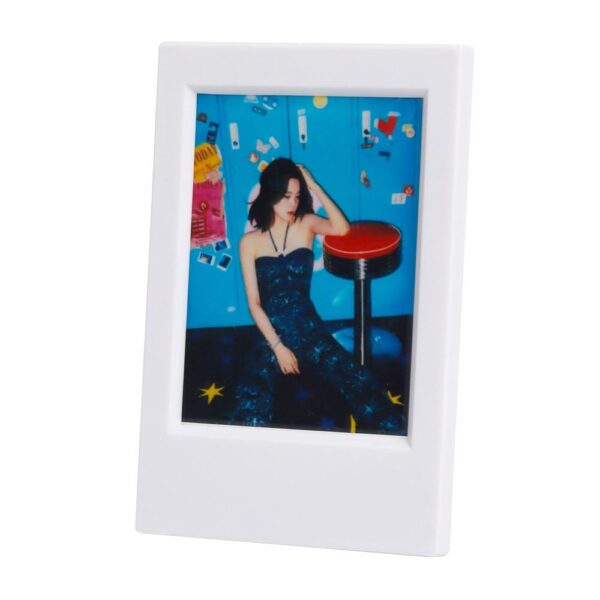 Instax Mini Film Uyumlu Beyaz Klasik Fotoğraf Çerçevesi - Görsel 3