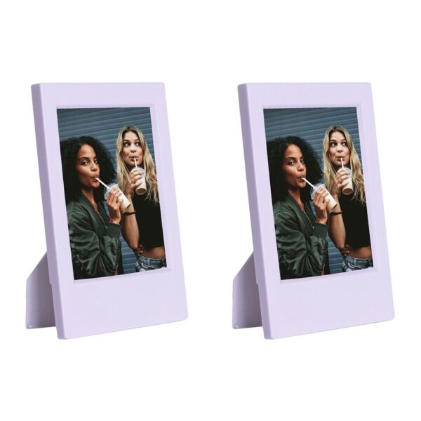 Instax Mini Film Uyumlu Lila 2'li Klasik Fotoğraf Çerçeve Seti