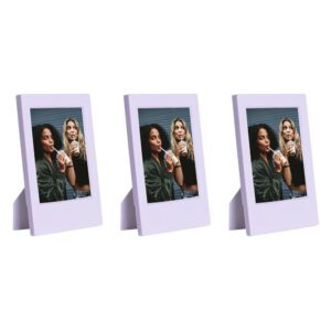 Instax Mini Film Uyumlu Lila 3'lü Klasik Fotoğraf Çerçeve Seti