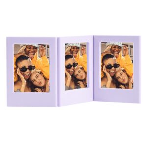 Instax Mini Film Uyumlu Lila 3'lü Mıknatıslı Fotoğraf Çerçeve Seti