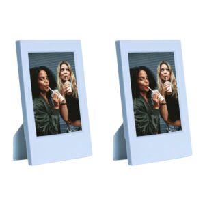 Instax Mini Film Uyumlu Mavi 2'li Klasik Fotoğraf Çerçeve Seti