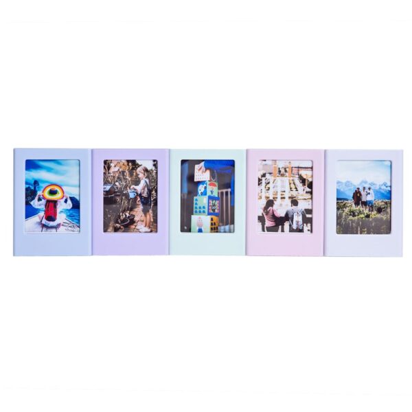 Instax Mini Film Uyumlu Mavi Mıknatıslı Fotoğraf Çerçevesi - Görsel 2