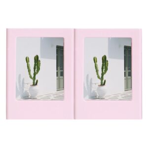 Instax Mini Film Uyumlu Pembe 2'li Mıknatıslı Fotoğraf Çerçeve Seti