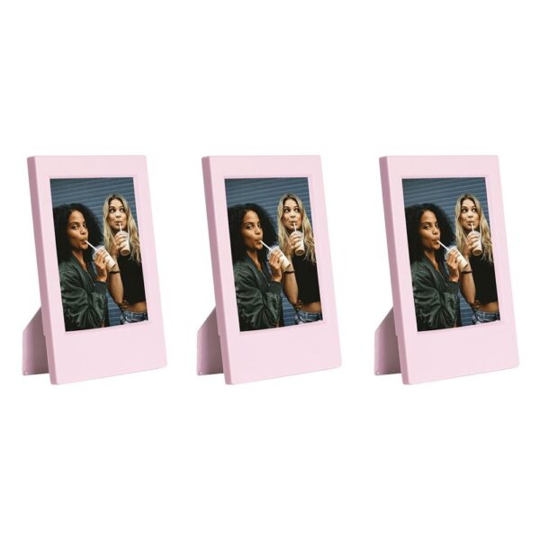 Instax Mini Film Uyumlu Pembe 3'lü Klasik Fotoğraf Çerçeve Seti