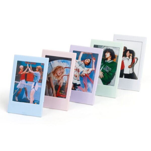 Instax Mini Film Uyumlu Pembe Katlanılabilir Fotoğraf Çerçevesi - Görsel 6