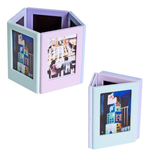 Instax Mini Film Uyumlu Pembe Mıknatıslı Fotoğraf Çerçevesi - Görsel 2