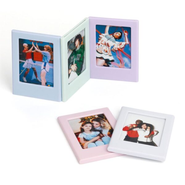 Instax Mini Film Uyumlu Pembe Mıknatıslı Fotoğraf Çerçevesi - Görsel 4